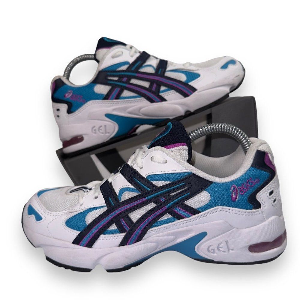 Asics Gel-Kayano 5 OG Retro Sneakers White/Saffron 1192A112 Women's 6.5